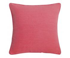 Housse de coussin en coton rose 40x40