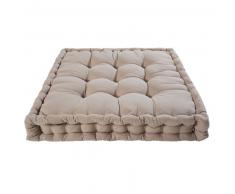 Matelas en coton taupe 90x90cm
