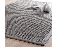 Tapis tressé en sisal gris 200x300cm BASTIDE