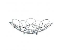 Coupe &agrave; fruits en m&eacute;tal effet chrom&eacute; KAL&Eacute;IDOSCOPE