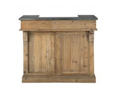 Meuble de bar en pin recyclé Pagnol