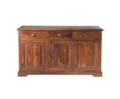 Buffet en bois de sheesham massif teinté L 150 cm Luberon