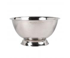 Seau à champagne en acier argenté