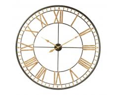 Horloge en m&eacute;tal noire D 120 cm LA VALLI&Egrave;RE