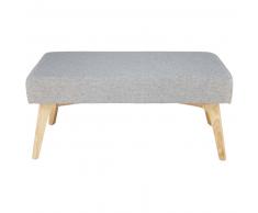 Banquette en coton gris L.84cm NEVEN