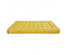 Matelas en coton moutarde 90x190