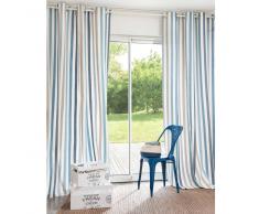 Rideau rayé Rivet en coton 140 x 250 cm