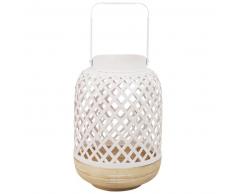 Lanterne en bambou blanc