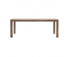 Table à manger en chêne massif blanchi 8/10 personnes L200 Baltic