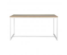 Table à manger en métal blanc 6 personnes L150 Igloo