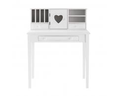 Bureau secrétaire blanc Valentine