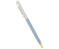Stylo à bille en métal bleu clair et bleu céladon