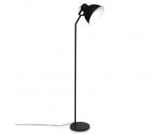 Lampadaire en métal noir H.166cm COLIN