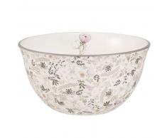 Bol en faïence motif floral