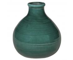 Vase boule en terre cuite verte H20
