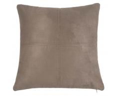 Coussin en microsuède beige irisé 60x60