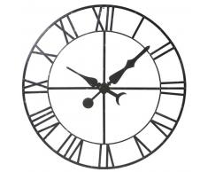 Horloge d&eacute;corative en m&eacute;tal noir D 130 cm ALEMBERT
