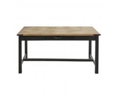 Table à manger en manguier et métal 6/8 personnes L160 Alfred