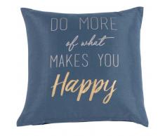 Housse de coussin en coton gris anthracite 40x40