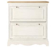 Meuble à chaussures crème Léontine