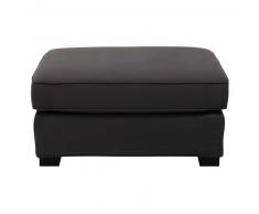Pouf de canap&eacute; modulable en coton gris ardoise Milano