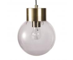 Suspension en métal et verre fumé