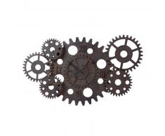 Horloge indus &agrave; rouages effet rouille D 125 cm PRINCETON