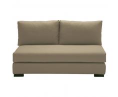 Banquette modulable 2 places en coton taupe Terence
