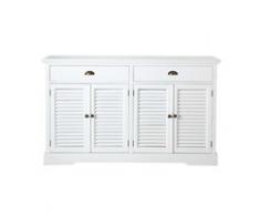 Buffet en bois blanc L 150 cm Barbade