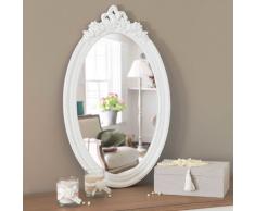 Miroir blanc H 65 cm ROMANE