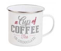 Mug en métal blanc imprimé ITALIAN GIORGI