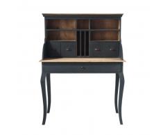 Bureau secrétaire en manguier noir Chinon