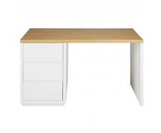 Bureau blanc 3 tiroirs Austral