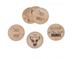 Dessous de verre bambou imprimé