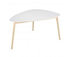 Table &agrave; manger style scandinave blanche 4/5 personnes L150 Spring