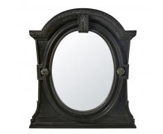 Miroir à moulures en manguier noir 134x150