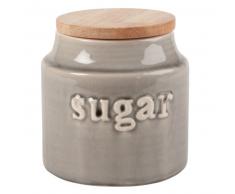 Bocal en c&eacute;ramique grise emboss&eacute;e