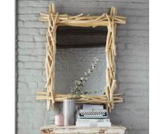 Miroir en bois flott&eacute; H 113 cm RIVAGE