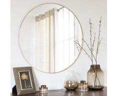 Miroir en m&eacute;tal dor&eacute; D75