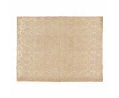 Tapis en coton beige à motifs 140x200 NESTOR
