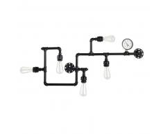 Applique en métal noire L 100 cm PRESSION