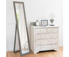 Miroir psych&eacute; en paulownia 40x168