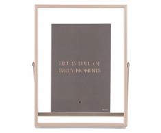 Cadre photo métal rose doré 10x15