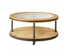Table basse ronde horloge Burton
