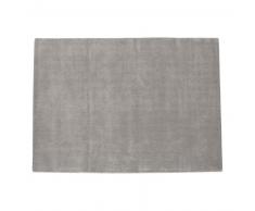 Tapis à poils courts en laine gris 250 x 350 cm SOFT