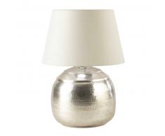 Lampe en m&eacute;tal cisel&eacute; H 68 cm SAOURA