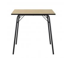 Table à manger carrée 6/8 personnes L80 Blackout