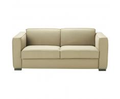 Canap&eacute;-lit 3 places en coton beige Berlin