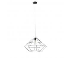 Suspension en m&eacute;tal noire L 57 cm ORIGAMI