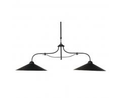 Suspension double en métal effet rouille L 110 cm LUBÉRON